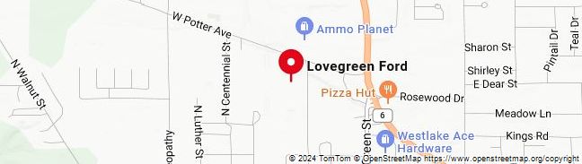 Map of Lovergreen Ford Mercury